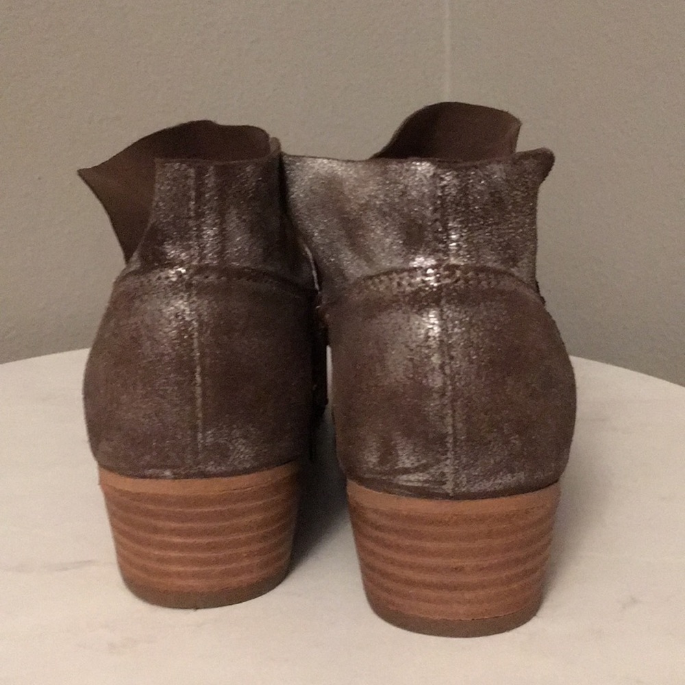 Distressed Metallic Booties - Picture 3 of 8